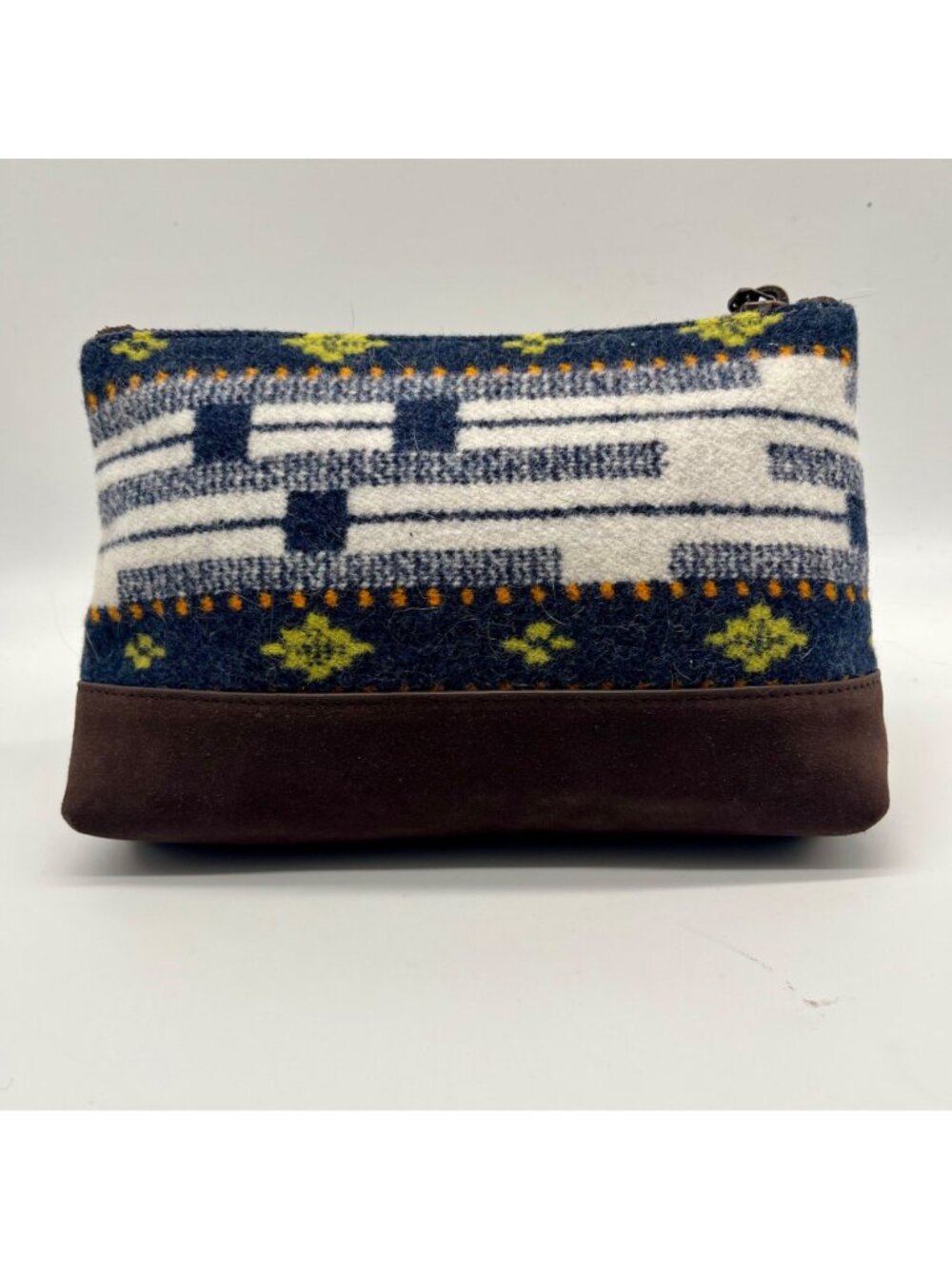 Pendleton Brown Wool And leather Clutch - Picture 2 of 11
